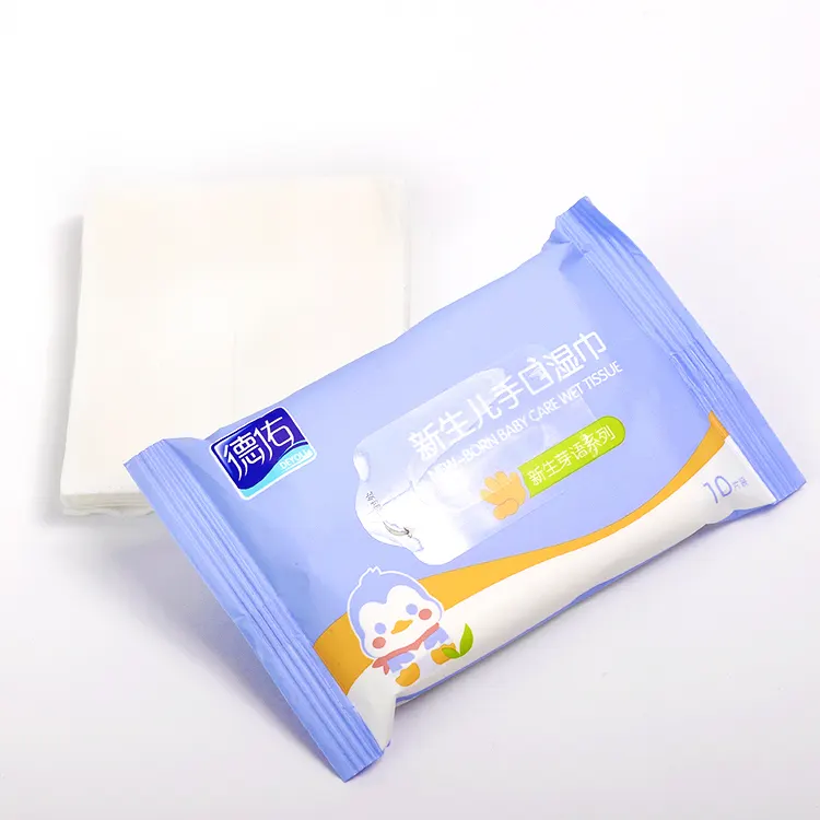 Brand Dry Disposable Nonwoven 99% Eco Friendly Clean Wet Wipe Pack of 50 10pcs Packaging Hot Towel