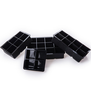 Oem/ODM có sẵn Silicone <span class=keywords><strong>Ice</strong></span> khuôn với nắp, 4/6/8/12 khoang lớn vuông <span class=keywords><strong>Ice</strong></span> <span class=keywords><strong>Cube</strong></span> khay - Product Image 5