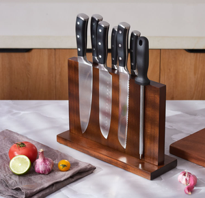 Bloc à couteaux magnétique, organiseur de rangement pour couteaux avec aimants puissants, barre à couteaux murale pour comptoir de cuisine - Product Image 5