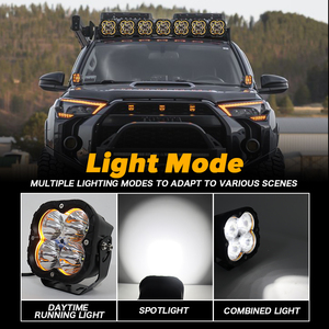 New 5 inch <span class=keywords><strong>LED</strong></span> lái xe ánh sáng 80 Wát 8000LM lũ màu trắng vuông nhôm chất lượng cao với drlpods cho ATV/UTV - Product Image 4