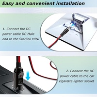Kabel Daya DC Portabel Starlink Mini Kit 2025, Kabel Data Starlink Mini dengan Pengisi Daya Mobil Heavy Duty, Kabel Starlink V3