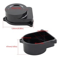 Nouvelle plaque de capot de distributeur noire pour Honda Acura Integra B16/B18A B Civic Si Del Sol Si Prelude Si VTEC Accessoires de voiture en aluminium