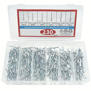Baiguluo Aluminum Blind Rivets 505pcs Assortment Kit Round Head Open Type Rivet Set For Metal Repair And Assembly - Product Image 2