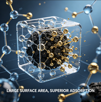 Charbon actif granulaire de coque de noix de coco à haute adsorption pour la récupération de l'or dans les mines CIP CIL et la lixiviation au cyanure