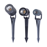 Projecteurs à LED pour jardin extérieur 5W Aluminium Laiton Lampes de pelouse souterraines Alimentation DC/AC IP65 pour éclairage paysager
