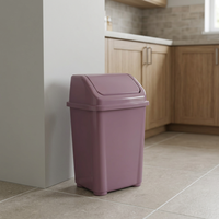 Poubelle rectangulaire moderne et élégante en PP, écologique, 5L/3L, pour la maison, le bureau, la cuisine, la salle de bain, l'hôtel