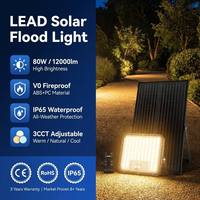 Projecteur solaire CE Rohs avec capteur de mouvement PIR et télécommande, lumière de sécurité extérieure IP65, garantie de 3 ans pour jardin et entrepôt