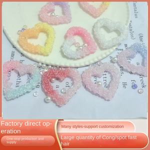 พวงกุญแจรูปหัวใจสีพีชเรืองแสงเป็นมิตรกับสิ่งแวดล้อมใหม่ - Product Image 2