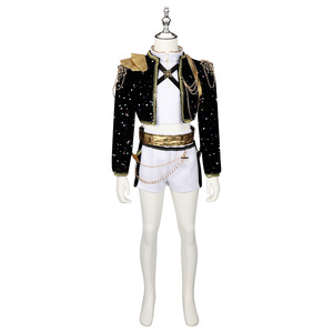 Disfraz de Cosplay de Witcher Girls Kpop en Negro y Dorado para Niñas, Traje de Anime de Lumi Zoe Mira para 8 a 13 Años - Product Image 4