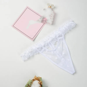 String personnalisé avec lettres en strass pour femme, sexy, en dentelle, avec nom personnalisé sur <span class=keywords><strong>la</strong></span> ceinture, <span class=keywords><strong>culotte</strong></span> en maille imprimée cœur, lingerie - Product Image 5