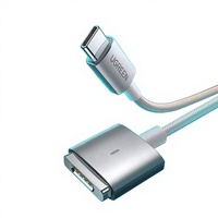 Kabel Pengisian Cepat & Transfer Data US519 Magnetic Type-C untuk 85W PD 3.0 untuk MacBook Air/Pro Notebook (TPE/PVC)