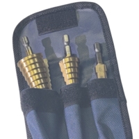 Juego de 3 Brocas Escalonadas de Aleación de Titanio de Alta Velocidad para Perforar Madera, Plástico y Metal