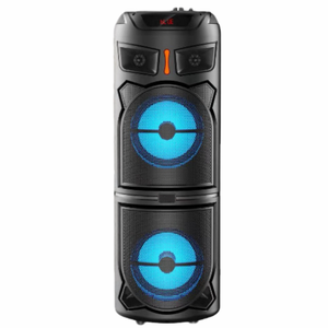 Haut-parleur de tour Bluetooth Twin 8 pouces avec micro karaoké et lecture multi-sources pour les fêtes à la maison - Product Image 1