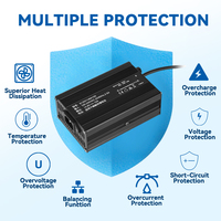 Chargeur de batterie Li-Ion Lifepo4 professionnel 60V2A 29.4V10A pour voiture, robot, drone et chariot de golf, haute efficacité