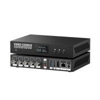 Codificador/Decodificador de Video SDI NDI RTMP de 4 Canales 1080P60 H.265/H.264, Audio AAC/MP3, Gestión Web, Transmisión en Vivo para YouTube y Twitch