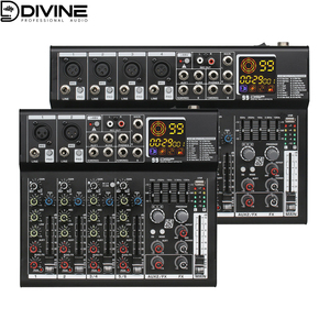 Mixer Console 6/8 kênh giao diện âm thanh, được sử dụng cho nhà karaoke máy tính ghi âm chuyên nghiệp âm thanh và video chiếu sáng - Product Image 1