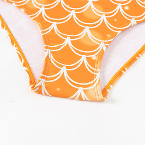 Set magico da nuoto a sirena <span class=keywords><strong>3</strong></span> pezzi con coda staccabile e costumi da bagno Fantasy con stampa Bikini in scala scintillante - Product Image 5