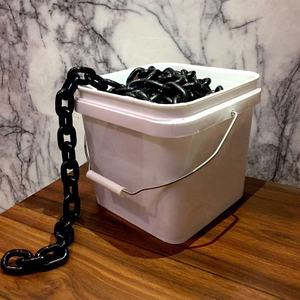 โซ่ยกแบบข้อต่อสั้น G80 สีดำ ทำจากเหล็กอัลลอยด์ความแข็งแรงสูง ขนาด 6 มม.-23 มม. สำหรับสลิงโซ่ - Product Image 3