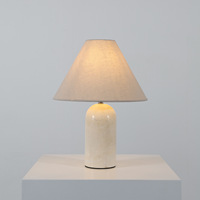 Lampe de chevet de style nordique et médiéval avec lumière LED et abat-jour beige pour salon, hôtel, réception, décoration artistique
