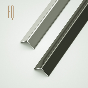 하이 퀄리티 광택 골드 1mm 현대 T-슬롯 프로필 알루미늄 타일 트림 금속 T 자형 전환 스트립 외부 바닥 가장자리 - Product Image 3