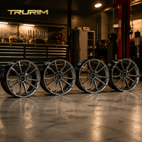 Jantes Trurim Chrome Polish Deep Concave 19 20 pouces 5x120.65 pour Chevrolet Corvette C7 Grand Sport M14x1.5 Performance