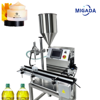 Machine de remplissage de liquides et de pâtes de haute qualité, de petite taille, à une seule buse, pour le remplissage de produits cosmétiques, alimentaires et chimiques quotidiens