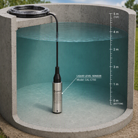 Transmetteur de niveau de pression submersible OEM personnalisé, direct usine, WiFi Lora LoraWAN 4G GPS CAL C700, capteur de niveau d'eau pour réservoir