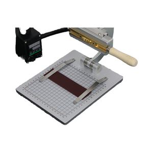 เครื่องปั๊มร้อนแบบแมนนวลขนาดเล็ก แข็งแรง สำหรับปั๊มโลโก้บนไม้ เหล็ก หนัง สายรัด เข็มขัด กระเป๋าสตางค์ และงานแบรนด์ดิ้ง - Product Image 6