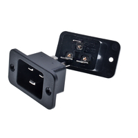 Connecteur Mâle 3 Broches en Laiton ABS de Haute Qualité IEC C20 à Montage sur Panneau ou à Vis AC250V 16A, Module de Prise TUV CCC pour