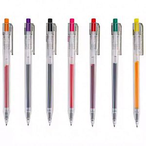 Lot de stylos gel neutres en promotion – Écriture fluide avec logo personnalisé – Couleurs bleu et rose – Pointe fine 0,5 mm pour la publicité - Product Image 4