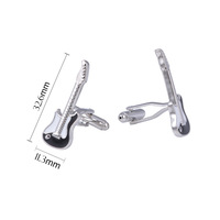 Boutons de manchette élégants style violon, personnalisés pour homme, accessoire de mode pour costume et chemise, bijoux tendance pour mariage et smoking, cadeau
