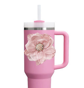 Aimant pour gobelet floral <span class=keywords><strong>Paris</strong></span> France, accessoires pour gobelet, décoration, cadeau, breloques aimantées, accessoires pour gobelet - Product Image 1