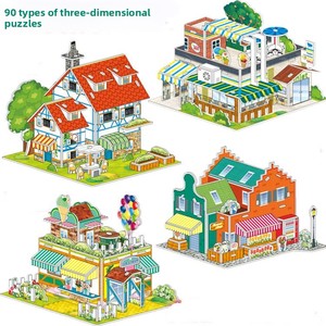 Chất Lượng Cao DIY <span class=keywords><strong>3D</strong></span> Câu Đố New Trường Quà Tặng Giấy Màu Handmade Câu Đố Đồ Chơi Cho Trẻ Em Chất Lượng Yên Tâm - Product Image 2