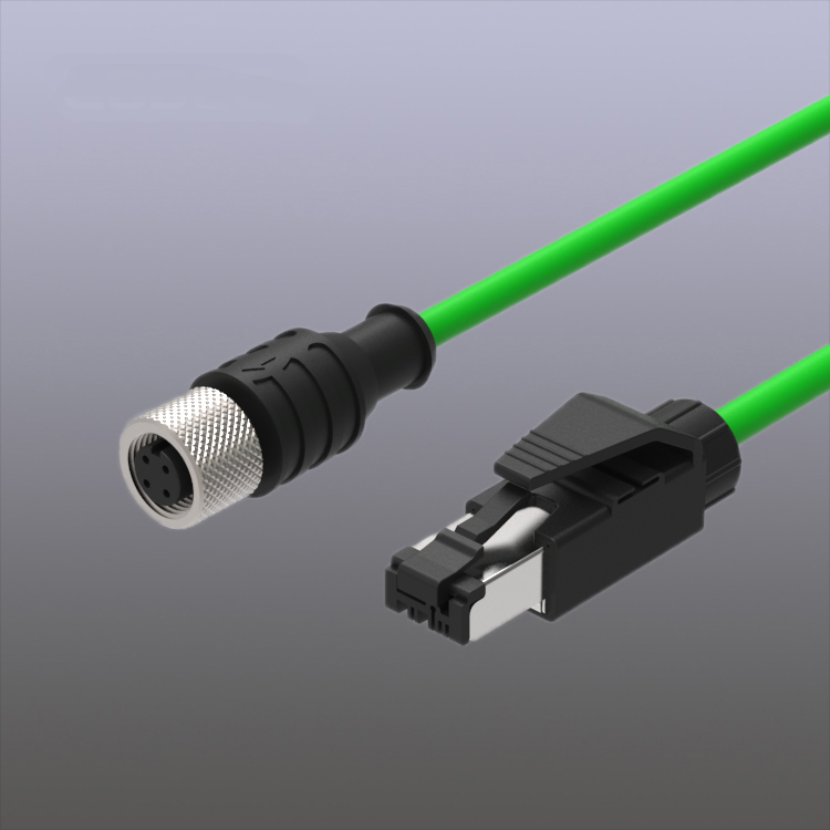 Ethernet CAT5e кабель M12 разъем D-code 4Pin к RJ45 промышленный Ethernet кабель