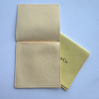 Mini sac pochette à bijoux pliant avec enveloppe en microfibre et daim fait sur mesure avec bande