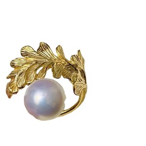 10556DIY Accessories for Women S925 <b>Silver</b> <b>Ring</b> Empty Holder with 10-13mm Round Pearl Inlay Technology Claw Setting - Product Image 5