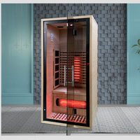 Europa Popular precio barato una persona bajo Emf madera Sauna interior de lujo para la venta