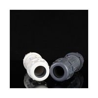 Raccord de tuyauterie d'alimentation en eau à connexion rapide femelle droite en PVC-U, modèle KSJT, tête hexagonale, 1/2-6 pouces, garantie 3 ans