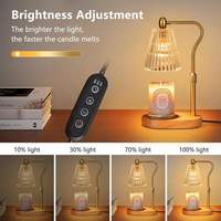 Lámpara de Fragancia de Lujo a Precio de Fábrica, en OFERTA, con Altura Ajustable, Temporizador Eléctrico de Vidrio, con 2 Bombillas Halógenas, Lámpara Calentadora de Velas