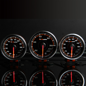 Manómetro de presión de aceite para coche, Accesorio clásico de cara negra ahumada, 2 pulgadas, 52mm, 10 bar, venta al por mayor - Product Image 6