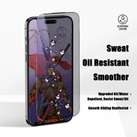 Voor iPhone 17 Air 17 Pro Max Mobiele Telefoons 1 stuk Monkey King Glas Anti Blauw 26 °   Privacy Matte Gehard Glas Telefoonscherm Beschermer