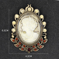 Broche de tête ornée de strass, Corsage vintage électroplaqué, Accessoire vestimentaire pour femme en gros