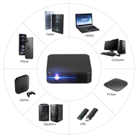Mini projecteur de poche Top Ventes Android IOS Portable DLP Système intelligent Android pour Home Cinéma Projecteurs DLP