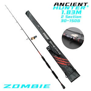 עתיק האנטר אוקיינוס חכת דיג אדום זומבי סדרת 1.83m פיתוי 30-150g פחמן ספינינג/ליהוק כוח 15KG איטי מפזזי מוט - Product Image 3