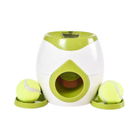 Jouet à rapporter automatique et écologique OEM en plastique pour animaux de compagnie machine à récompenser jeu de lancer de balles de tennis pour chats jouet à mouvement interactif