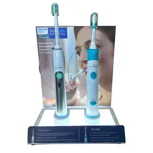 Hot sale attractive custom desktop electric toothbrushes display stand acrylic