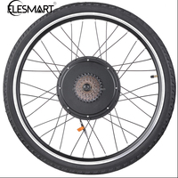   Kit de conversion de vélo électrique avec moteur de roue arrière, fabrication 26 x 1,75 pouces, 45 km/h, 1000 W, 48 V, écran LCD