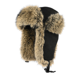 Chapeau <span class=keywords><strong>Trooper</strong></span> en fausse fourrure de vison unisexe, style hiver, en daim végétalien <span class=keywords><strong>super</strong></span> épais, pour le ski en plein air - Product Image 1