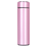Bouteille d'eau isolée sous vide en acier inoxydable, bouteille d'eau LED avec affichage de la température