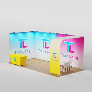 10x10ft o 10x20ft Tela de tensión Tubo de aluminio Exhibición de stand de feria comercial para telón de fondo de exposición - Product Image 3